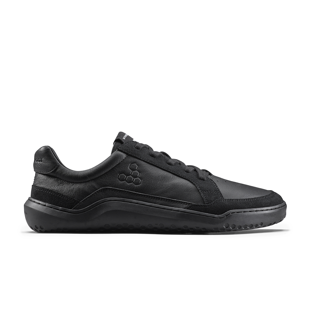Vivobarefoot Gobi II Premium Leather Mens Triple Obsidian