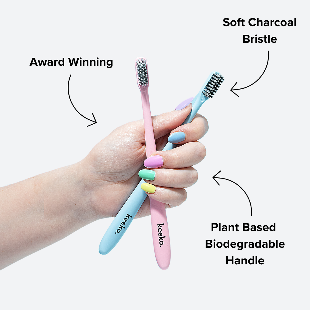 One Good Brush - Biodegradable Toothbrush: Blue – TheFunctionalJoint