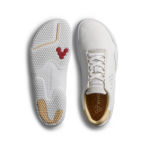 Vivobarefoot Motus Studio Sneaker Leather Womens White
