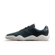 Vivobarefoot Motus Studio Sneaker Leather Womens Obsidian/White