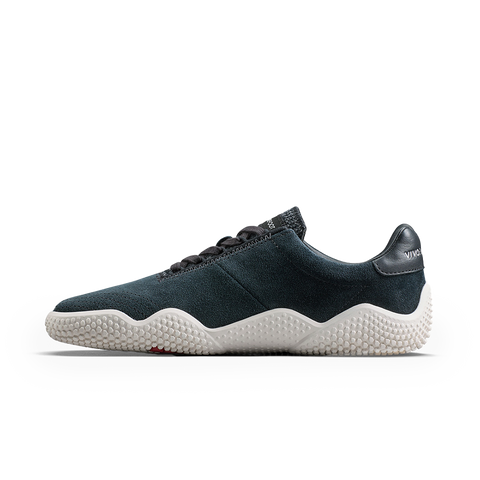Vivobarefoot Motus Studio Sneaker Leather Womens Obsidian/White