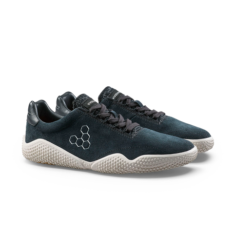 Vivobarefoot Motus Studio Sneaker Leather Womens Obsidian/White