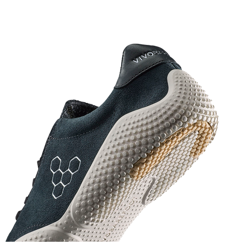 Vivobarefoot Motus Studio Sneaker Leather Womens Obsidian/White