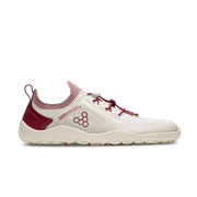 Vivobarefoot Primus Trail Knit FG Womens Limestone/Red Rumba