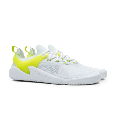 Vivobarefoot Motus Strength Bright White/Acid Lime Mens - TheFunctionalJoint