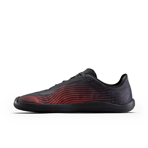 Vivobarefoot Primus Flow Mens Obsidian/Cherry Tomato