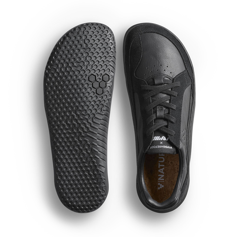 Vivobarefoot Gobi II Premium Leather Mens Triple Obsidian