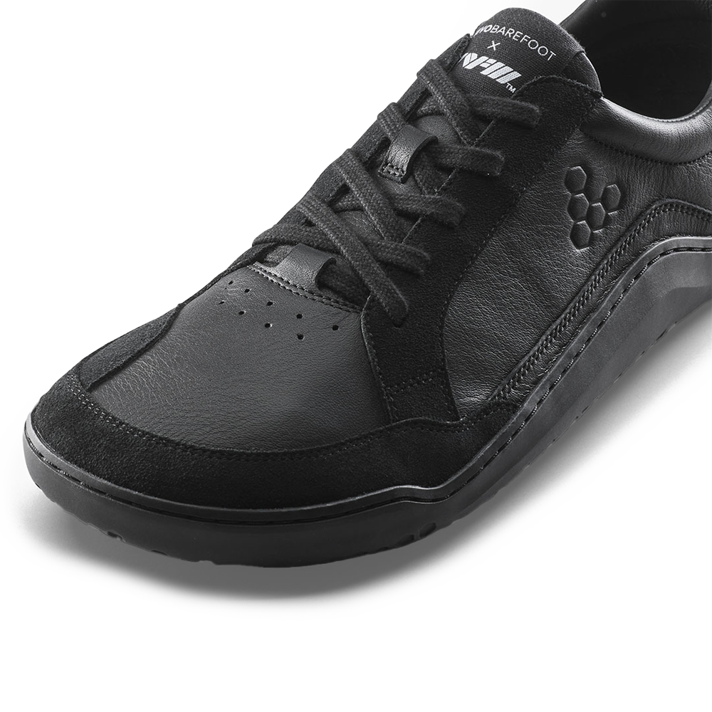 Vivobarefoot Gobi II Premium Leather Mens Triple Obsidian
