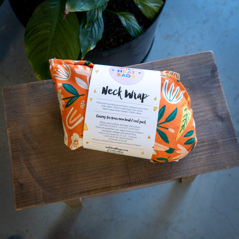 Neck Wrap Wili Heat Bags - orange garden