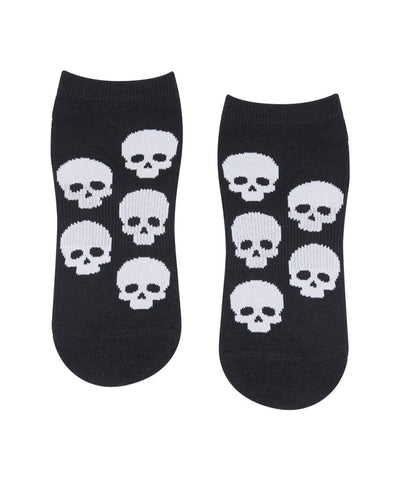 Move Active Classic Low Rise Grip Socks - Skulls