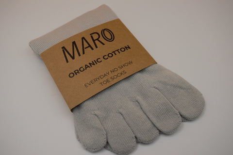 Maro - Organic cotton everyday toe sock no show